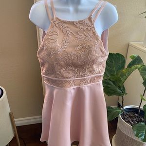 Speechless Printed Womens Light Pink Dress
